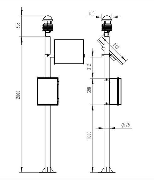 一體化超聲波氣象監測站