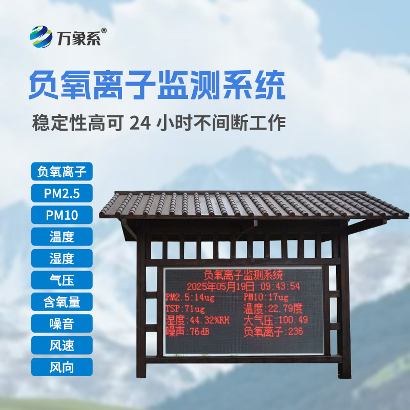 防腐木款負(fù)氧離子監(jiān)測站